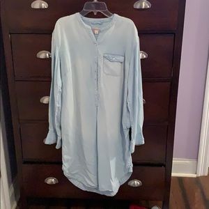 Light bleach blue dress